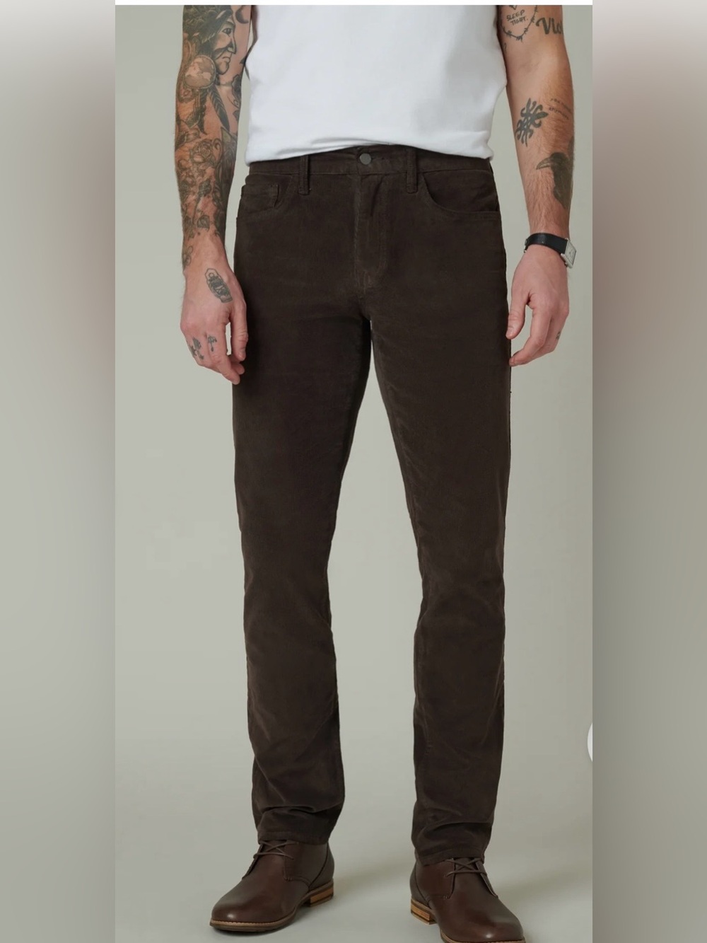 JOE’S Jeans THE BRIXTON CORD STRAIGHT & NARROW brown corduroy pants Size 29 EUC